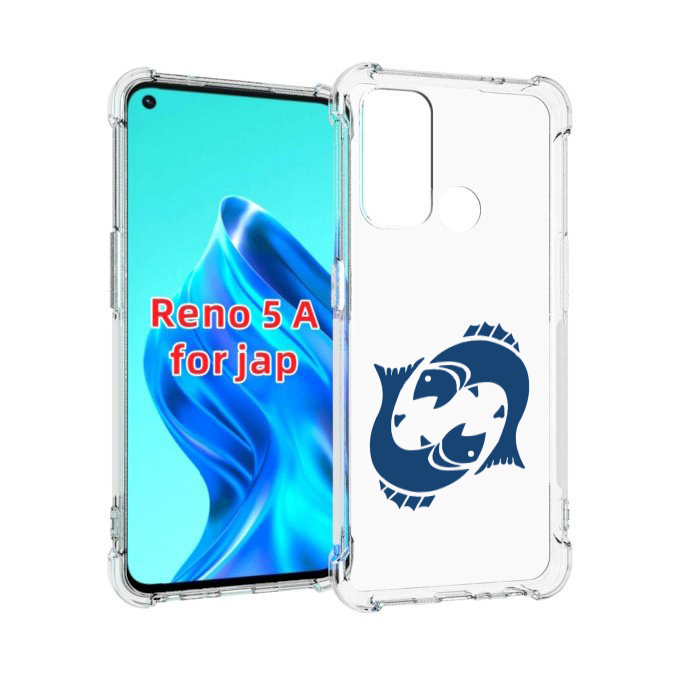 

Чехол MyPads знак-зодиака-рыбы-7 для Oppo Reno 5A, Прозрачный, Tocco