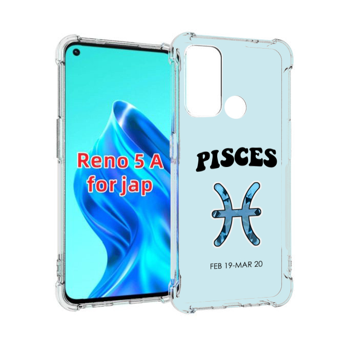 

Чехол MyPads знак-зодиака-рыбы-3 для Oppo Reno 5A, Прозрачный, Tocco