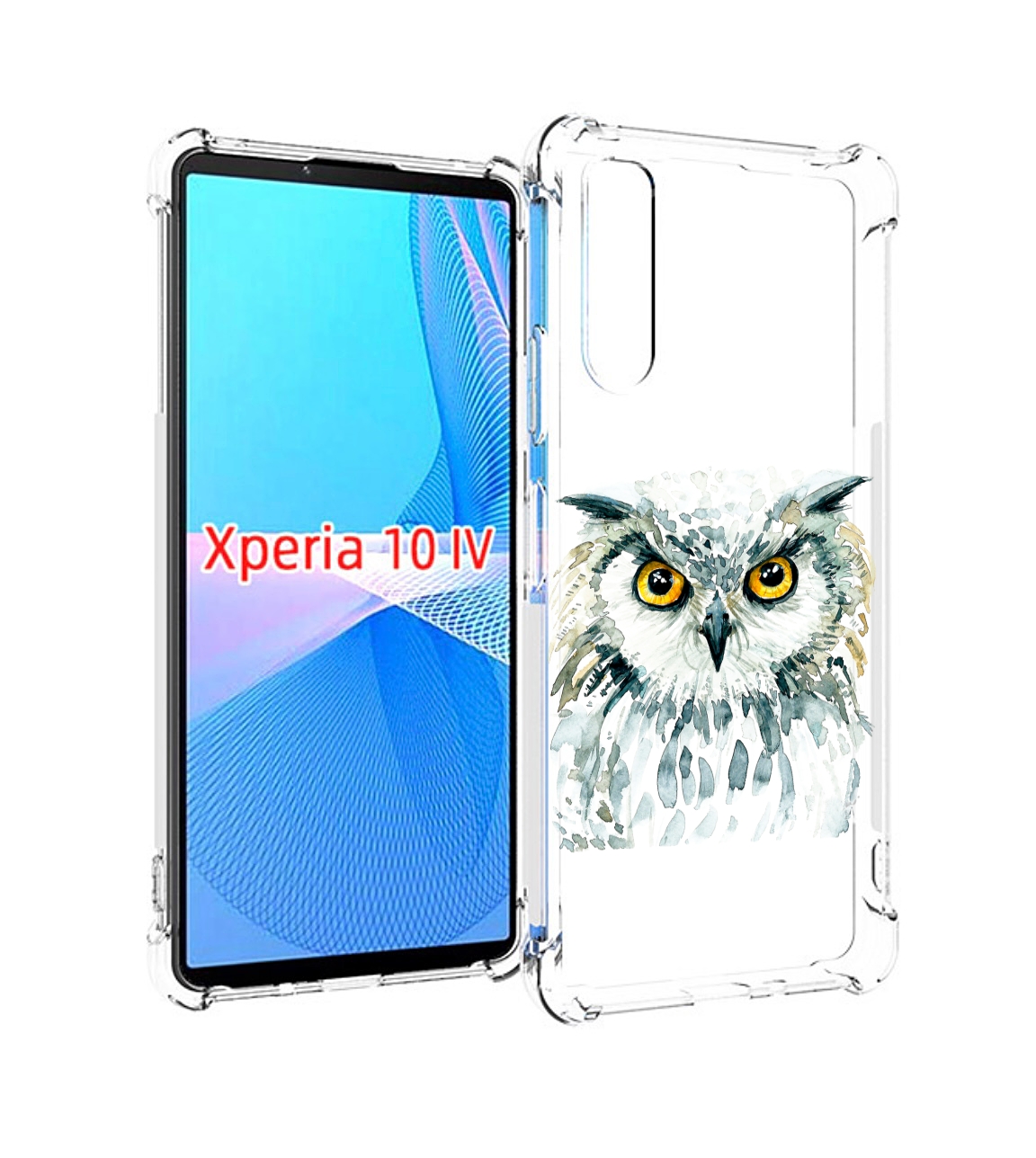 

Чехол MyPads Серьезная сова для Sony Xperia 10 IV (10-4), Прозрачный, Tocco