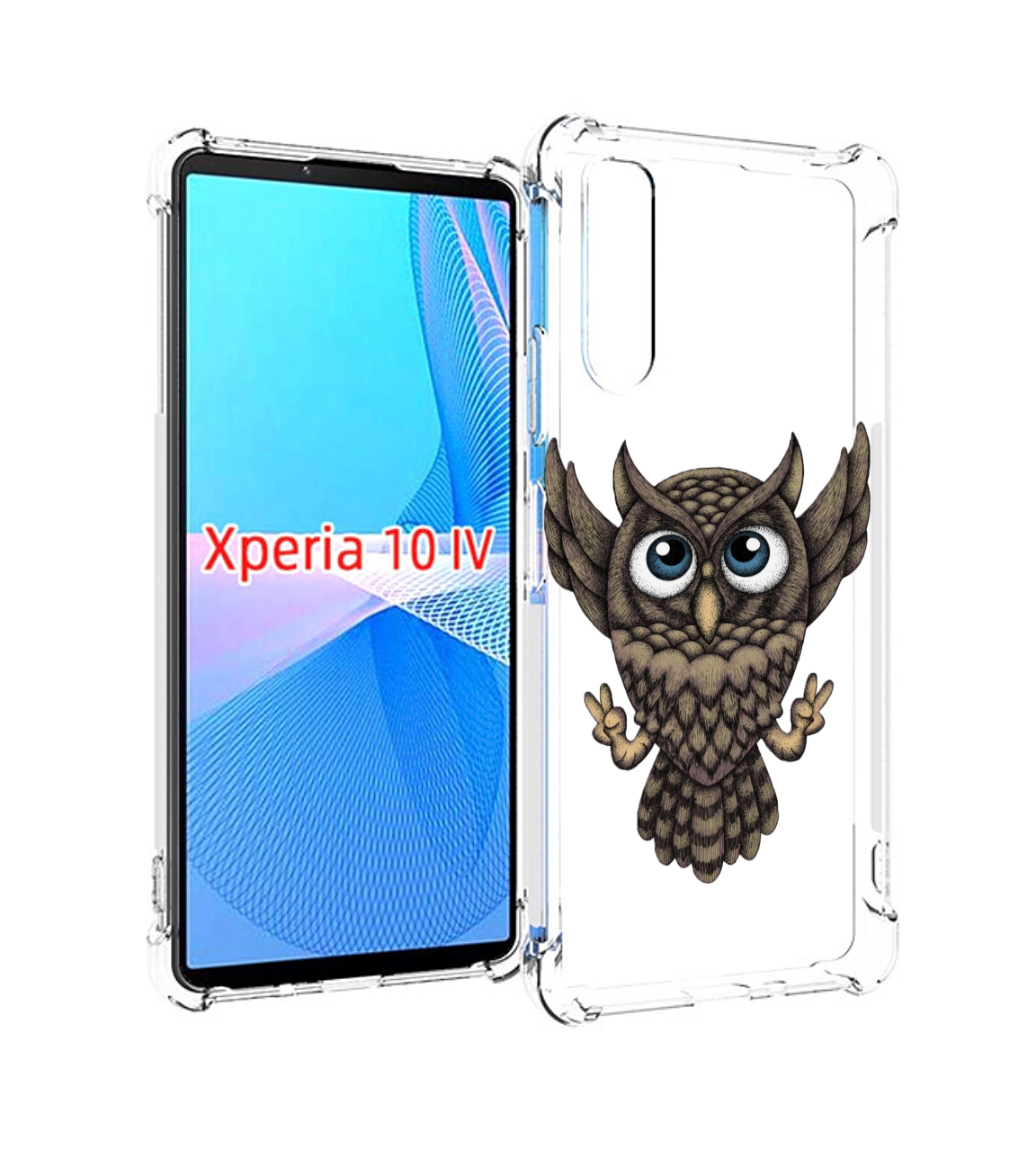 

Чехол MyPads Сова для Sony Xperia 10 IV (10-4), Прозрачный, Tocco