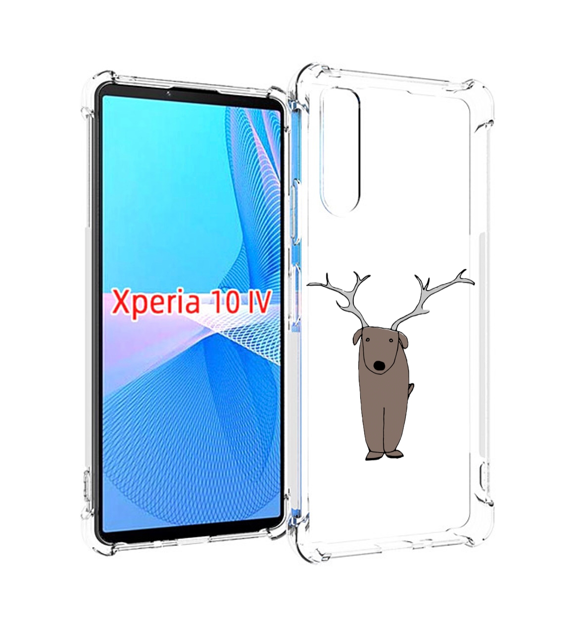 

Чехол MyPads Собака олень для Sony Xperia 10 IV (10-4), Прозрачный, Tocco
