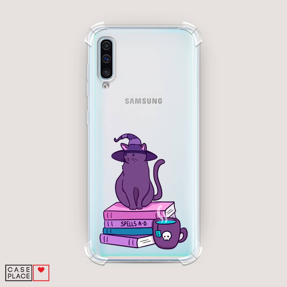 фото Противоударный силиконовый чехол "magic cat" на samsung galaxy a50 awog