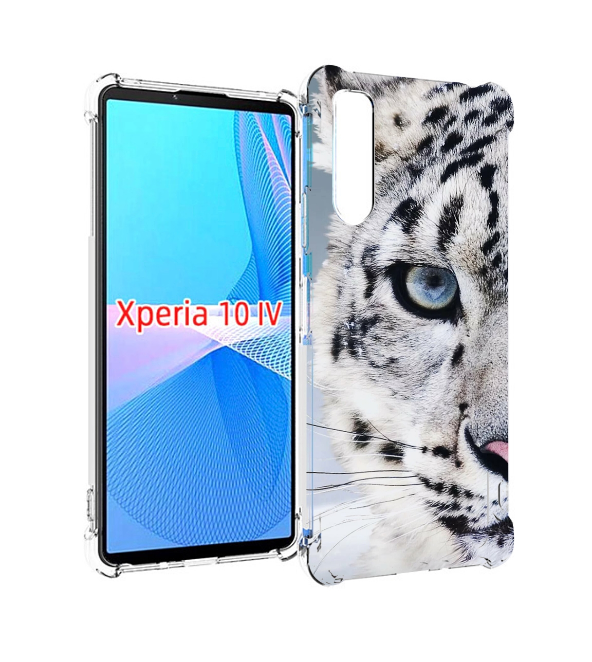 

Чехол MyPads Снежный-барс для Sony Xperia 10 IV (10-4), Прозрачный, Tocco