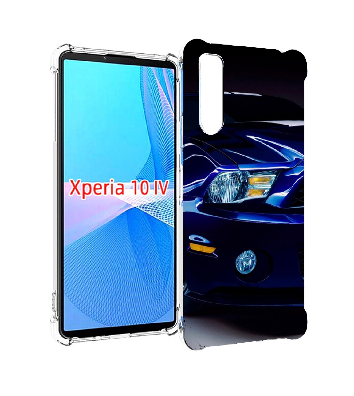 

Чехол MyPads Синяя-машина для Sony Xperia 10 IV (10-4), Прозрачный, Tocco