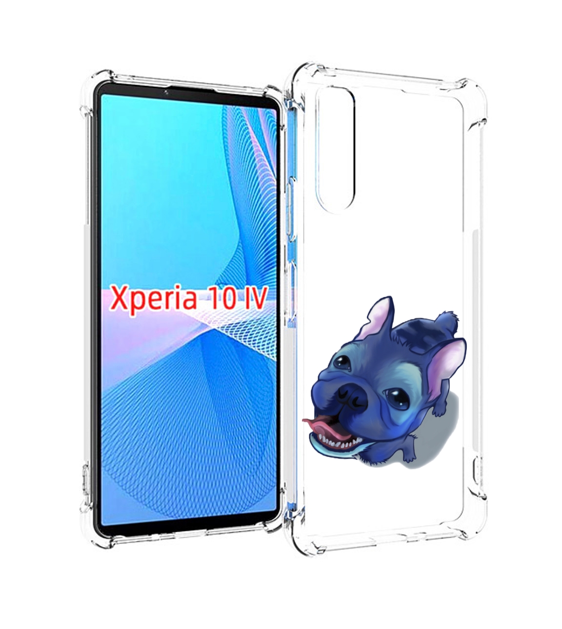 

Чехол MyPads Синий Пес для Sony Xperia 10 IV (10-4), Прозрачный, Tocco