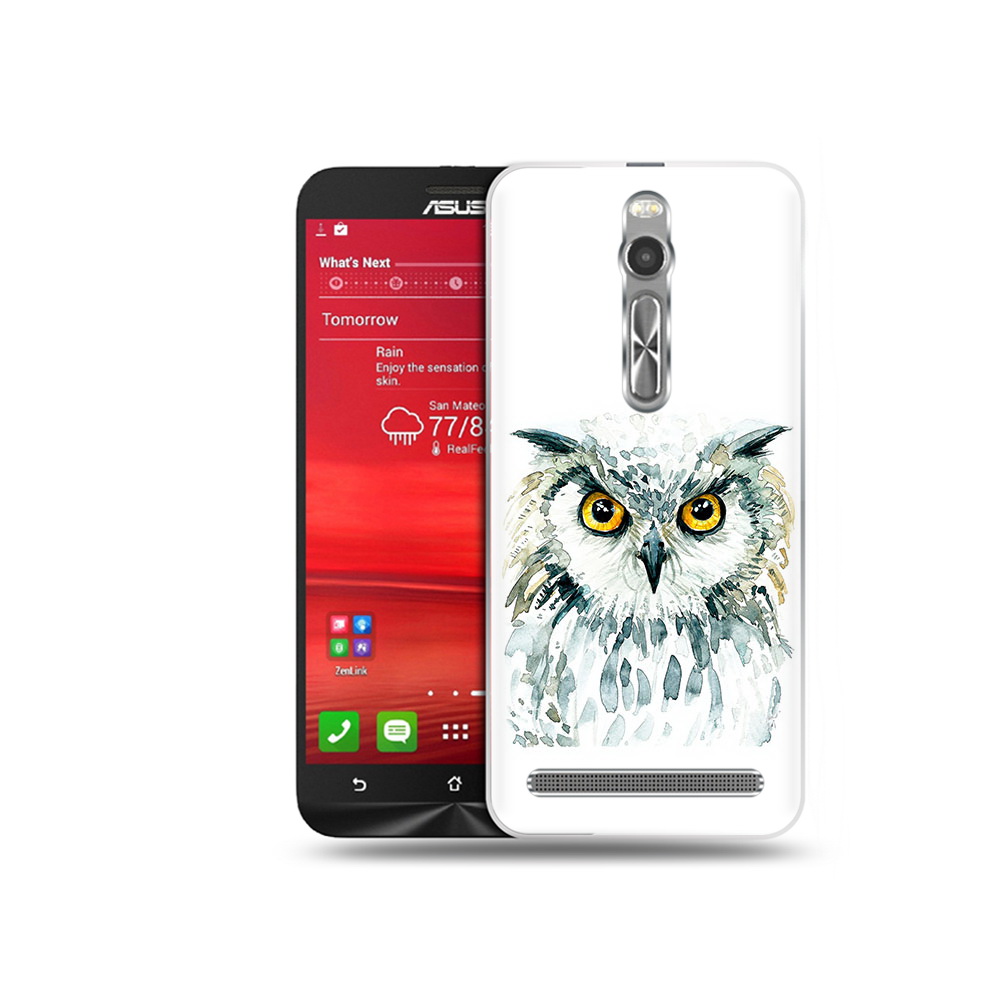 

Чехол MyPads Tocco для Asus Zenfone 2 (ZE550ML) Серьезная сова (PT11329.657.156), Прозрачный, Tocco