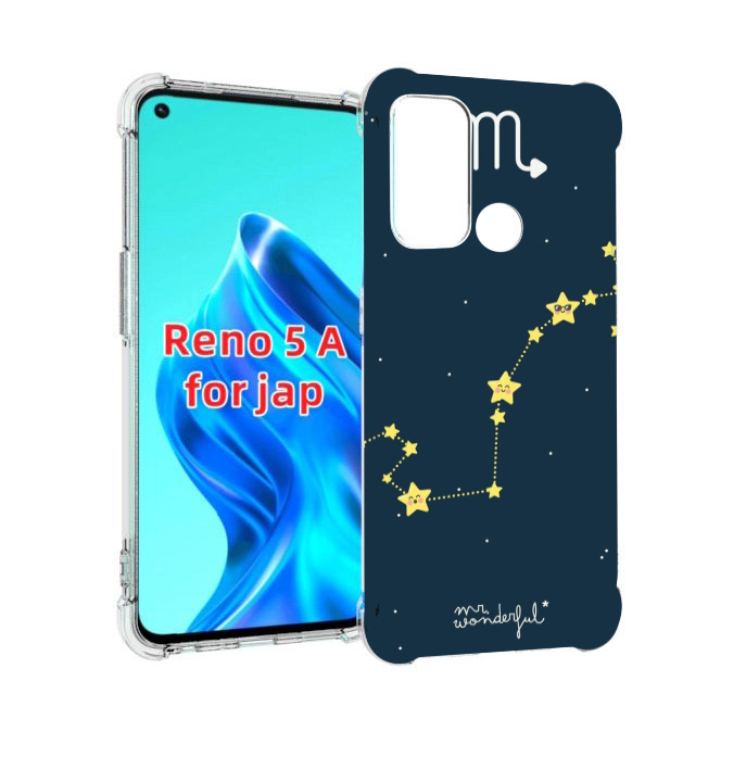 

Чехол MyPads знак зодиака скорпион 1 для Oppo Reno 5A, Прозрачный, Tocco