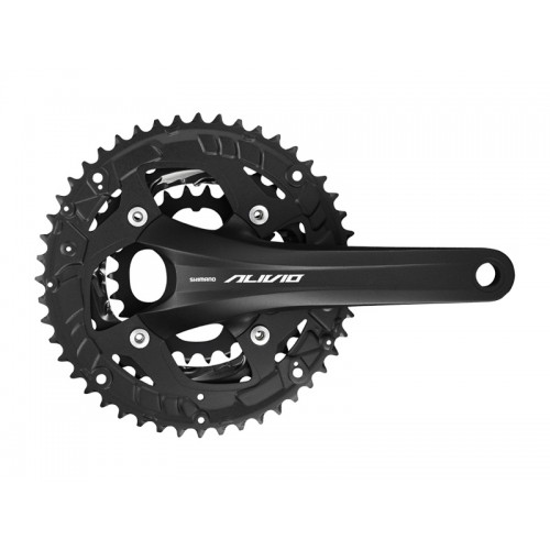 

Система Shimano Alivio, M4060, 170мм, ин. вал., 44/32/22, без защ. зв., цв. черный