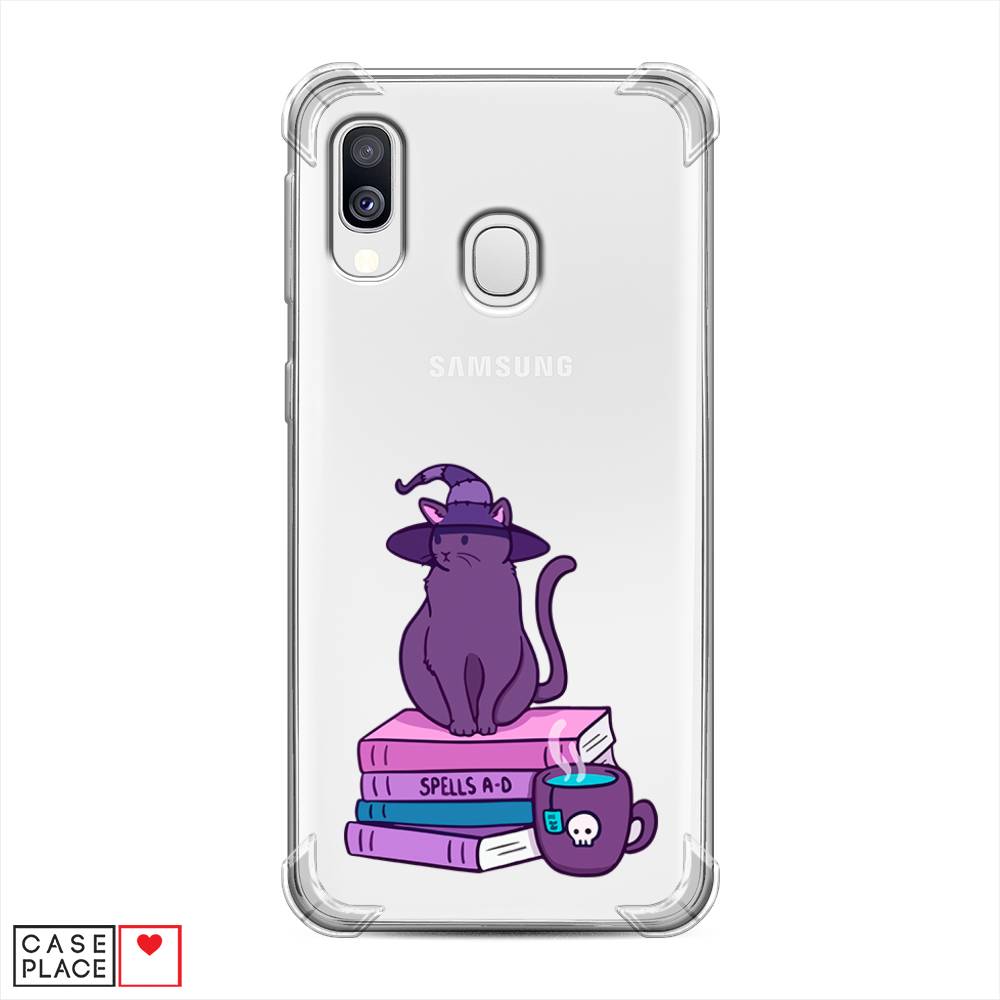 фото Противоударный силиконовый чехол "magic cat" на samsung galaxy a40 awog