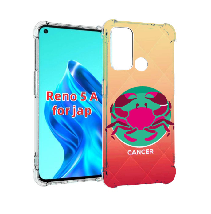 

Чехол MyPads знак зодиака рак 4 для Oppo Reno 5A, Прозрачный, Tocco