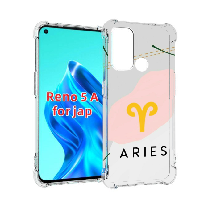 

Чехол MyPads знак зодиака овен 7 для Oppo Reno 5A, Прозрачный, Tocco