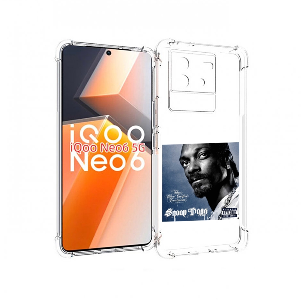 

Чехол MyPads Snoop Dogg THA BLUE CARPET TREATMENT для Vivo iQoo Neo 6 5G, Прозрачный, Tocco