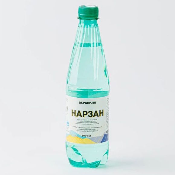 

Вода минеральная ВкусВилл Нарзан 500 мл