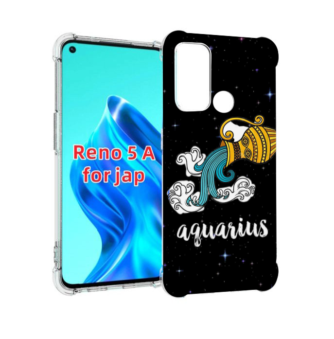 

Чехол MyPads знак зодиака водолеи 2 для Oppo Reno 5A, Прозрачный, Tocco