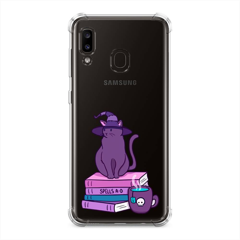 фото Противоударный силиконовый чехол "magic cat" на samsung galaxy a20 awog