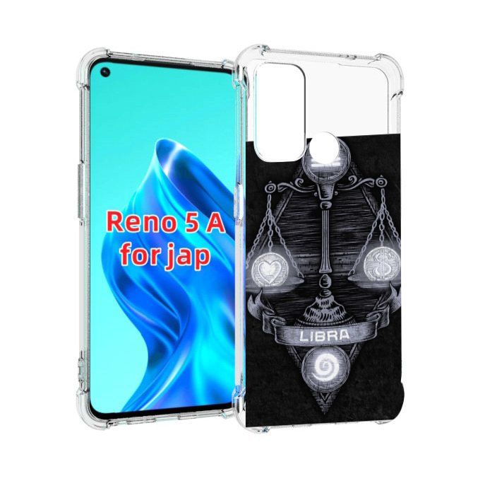 

Чехол MyPads знак зодиака весы 2 для Oppo Reno 5A, Прозрачный, Tocco