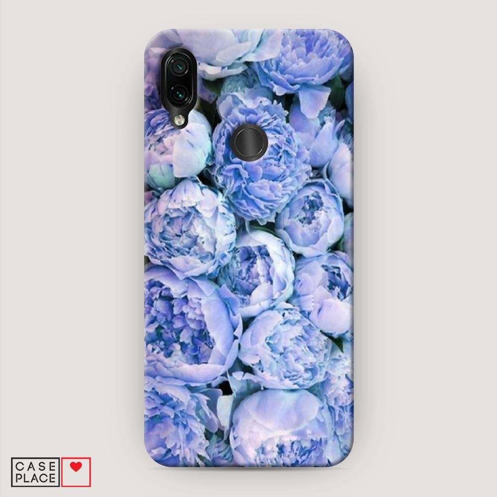

Пластиковый чехол "Пионы голубые" на Xiaomi Redmi 7, 35020-6
