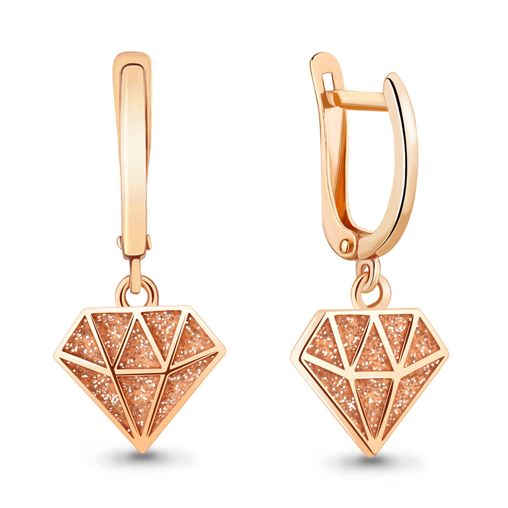 

Серьги подвески из серебра с эмалью Aquamarine 33852_925_з, 33852_925_з