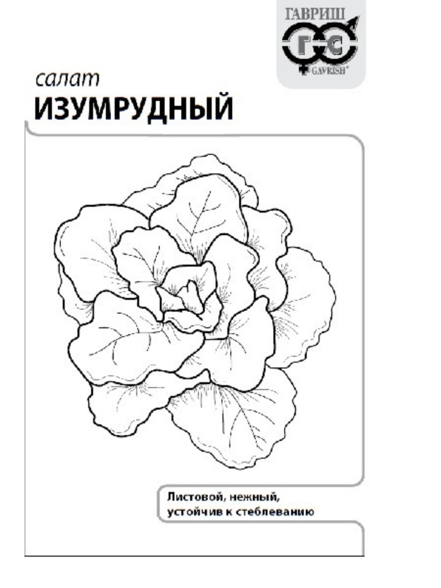 

Семена Гавриш Салат листовой Изумрудный 20 упаковок по 05 гр.