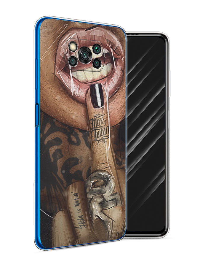 

Чехол Awog на Poco X3/X3 Pro "Девушка с татуировками", Разноцветный, 310650-9