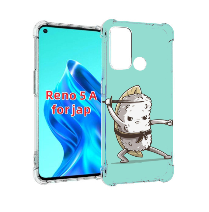

Чехол MyPads злой суши детский для Oppo Reno 5A, Прозрачный, Tocco