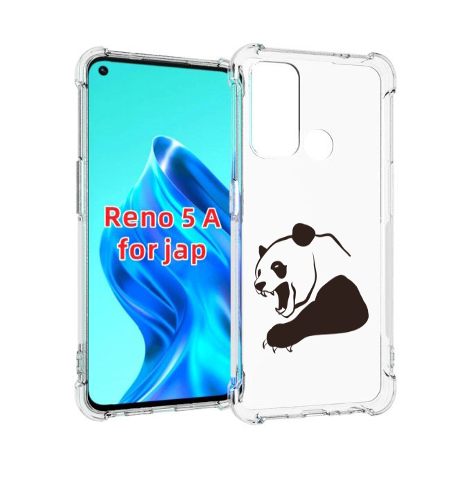 

Чехол MyPads злая-панда для Oppo Reno 5A, Прозрачный, Tocco