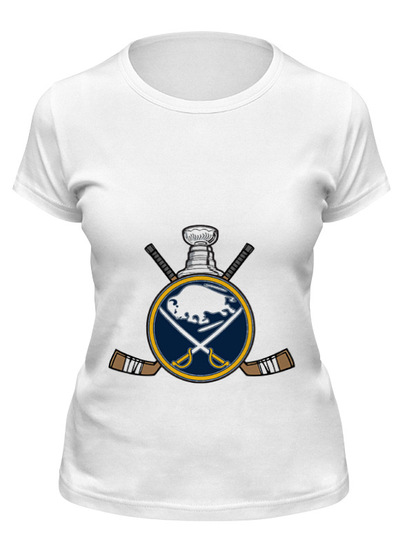 

Футболка женская Printio Buffalo sabres белая S, Белый, Buffalo sabres