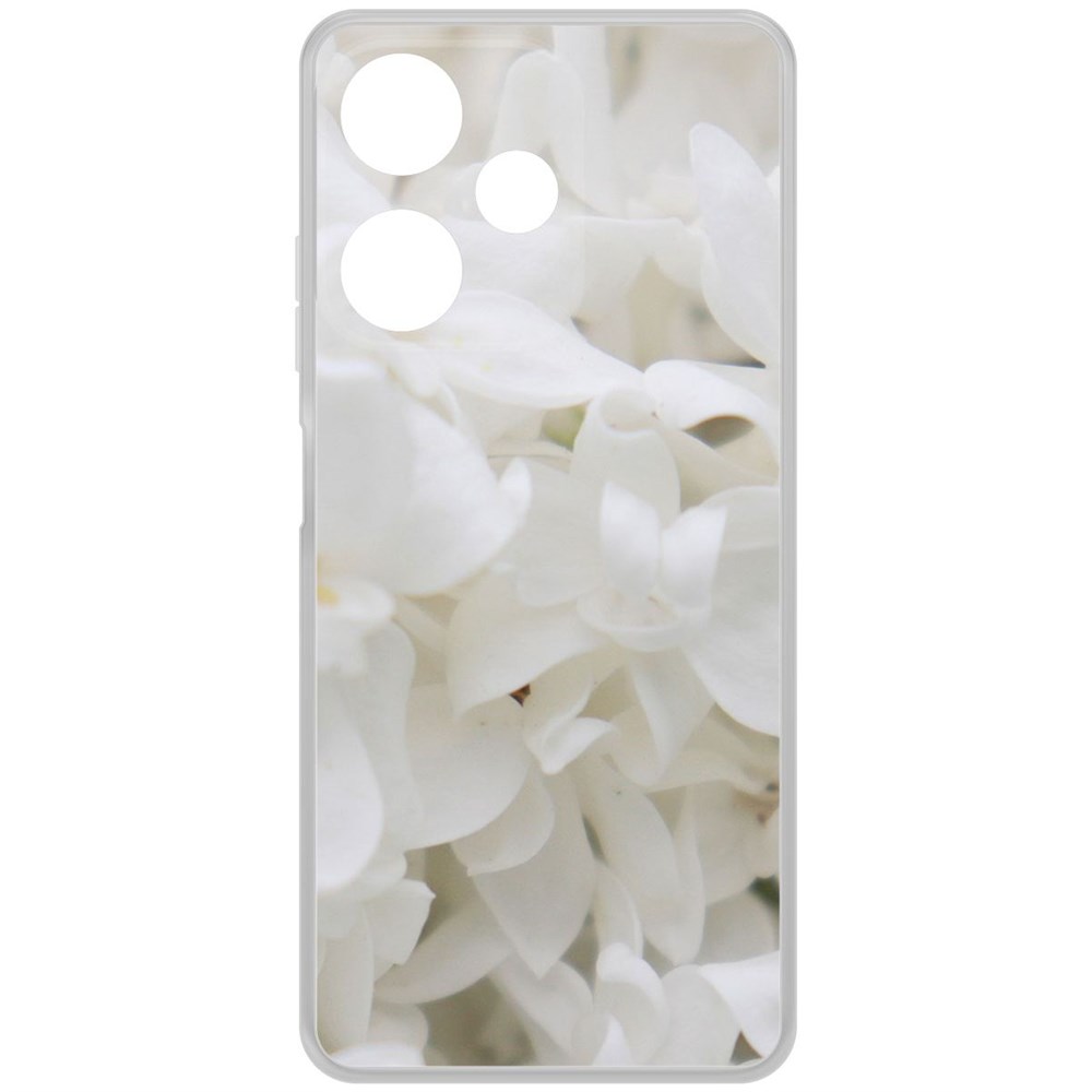 

Чехол-накладка Krutoff Clear Case Белые лилии для INFINIX Hot 30i, Прозрачный