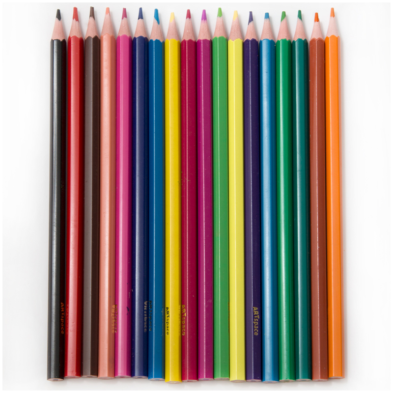 Карандаши цветные 18 цветов ArtSpace Подводный мир (6гр, пластик), 8 уп