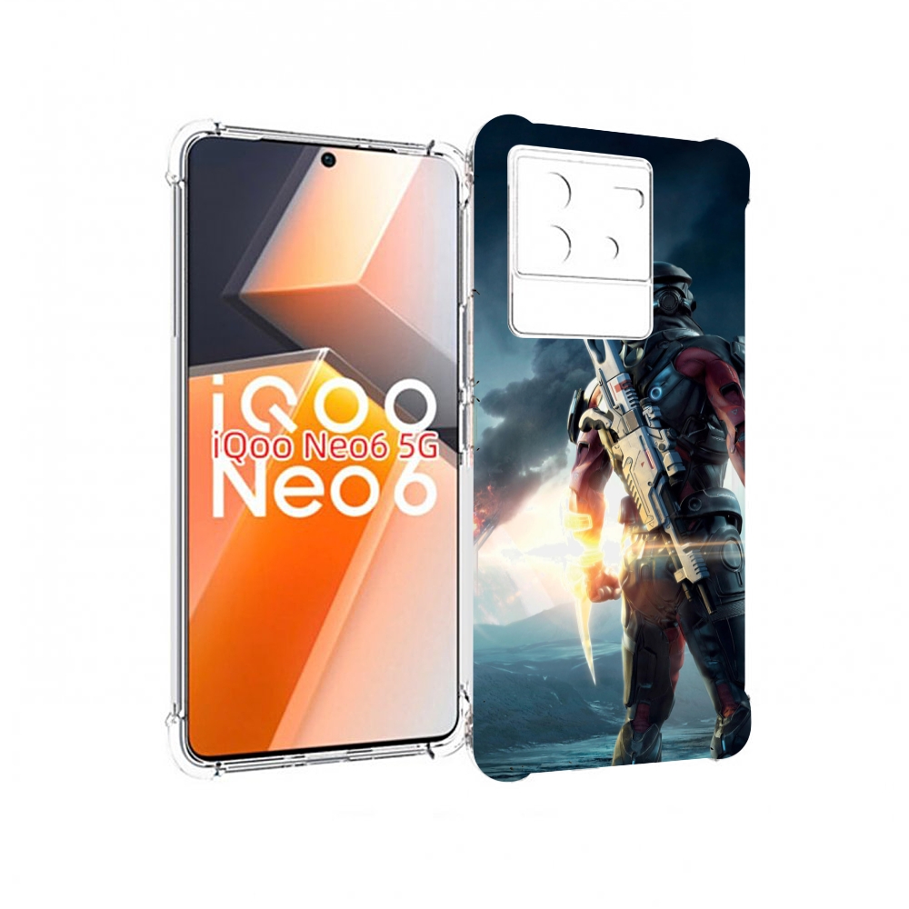 

Чехол MyPads Mass Effect Andromeda Ryder для Vivo iQoo Neo 6 5G, Прозрачный, Tocco