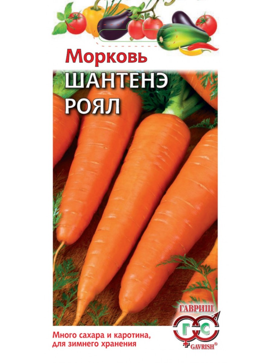 

Семена Гавриш Морковь Шантенэ Роял 10 упаковок по 2 гр.