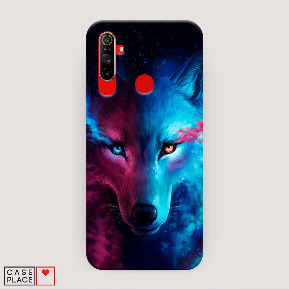 

Пластиковый чехол "Волшебный волк" на Realme C3, 253020-1