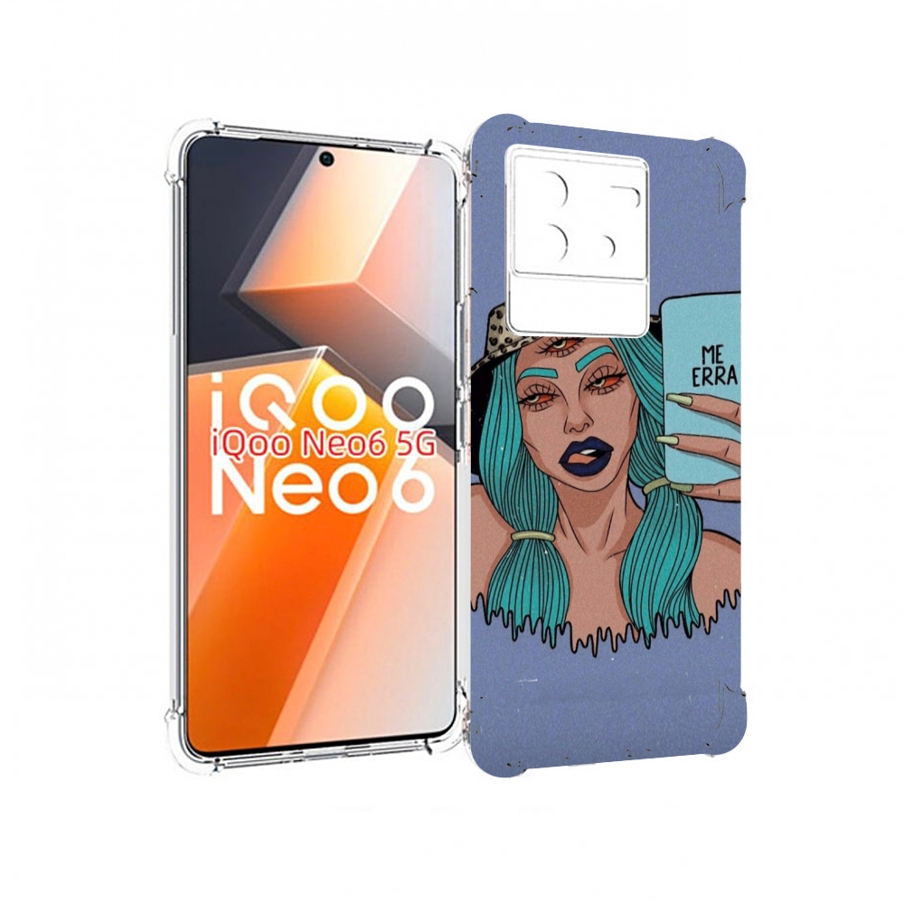 

Чехол MyPads ME Erra женский для Vivo iQoo Neo 6 5G, Прозрачный, Tocco