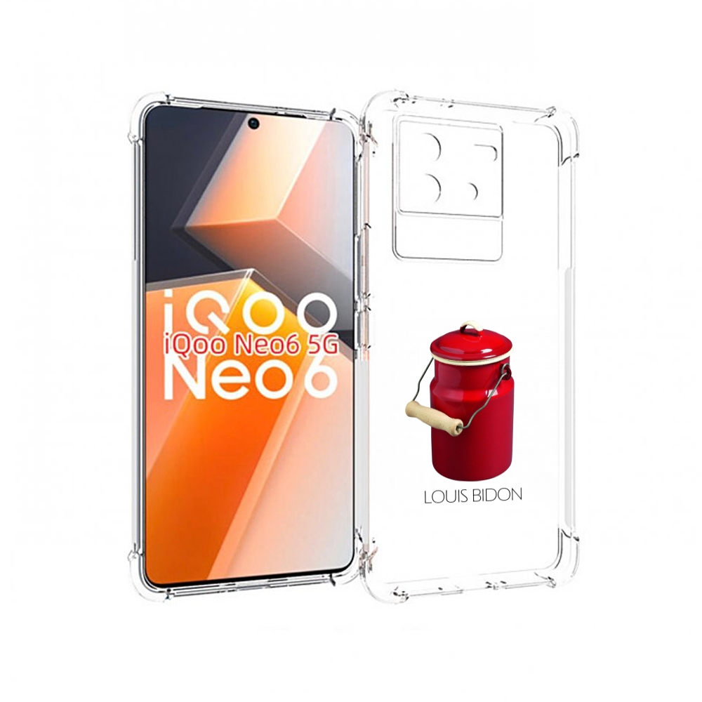

Чехол MyPads Louis-bidon для Vivo iQoo Neo 6 5G, Прозрачный, Tocco