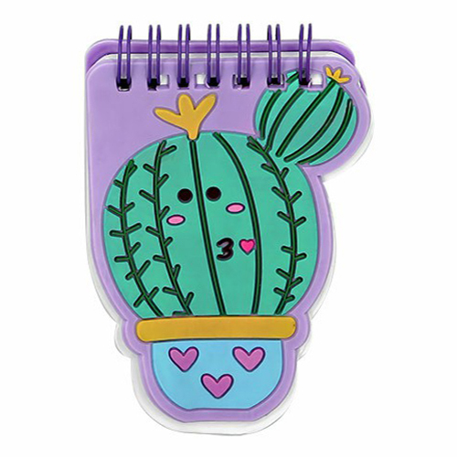 Блокнот Fun Cactus B7 фиолетовый 30 листов