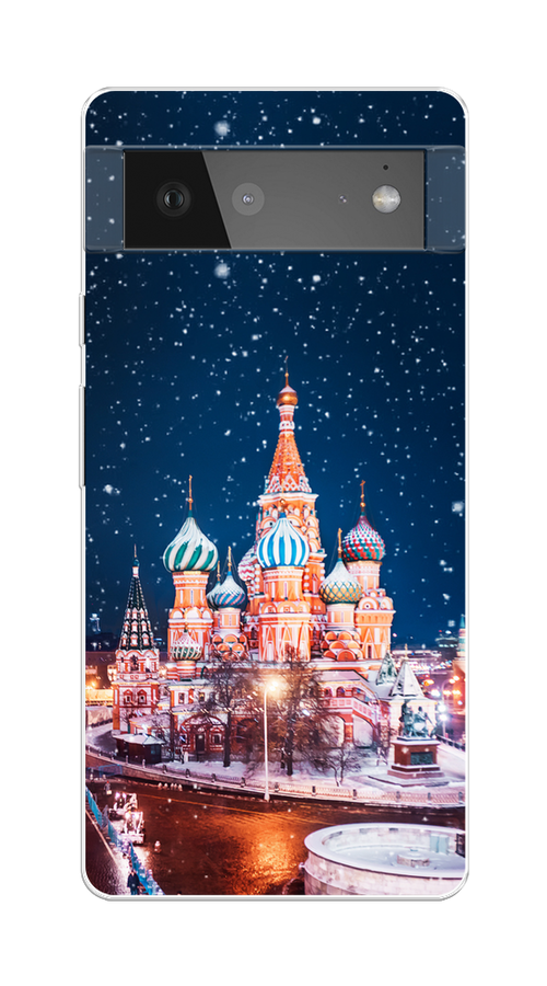 

Чехол на Google Pixel 6 "Москва 1", Коричневый;синий;белый, 270850-1