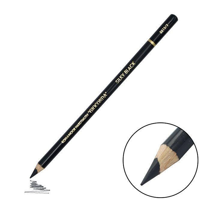 

Карандаш цветной Koh-I-Noor Gioconda Silky (HB черный матовый круглый) (8815002001KS) 12шт