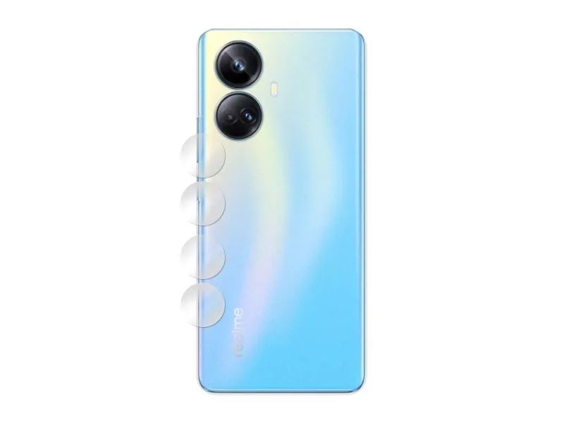

Стекло защитное гибридное Krutoff для камеры Realme 10 Pro Plus 5G, 2 шт 339878