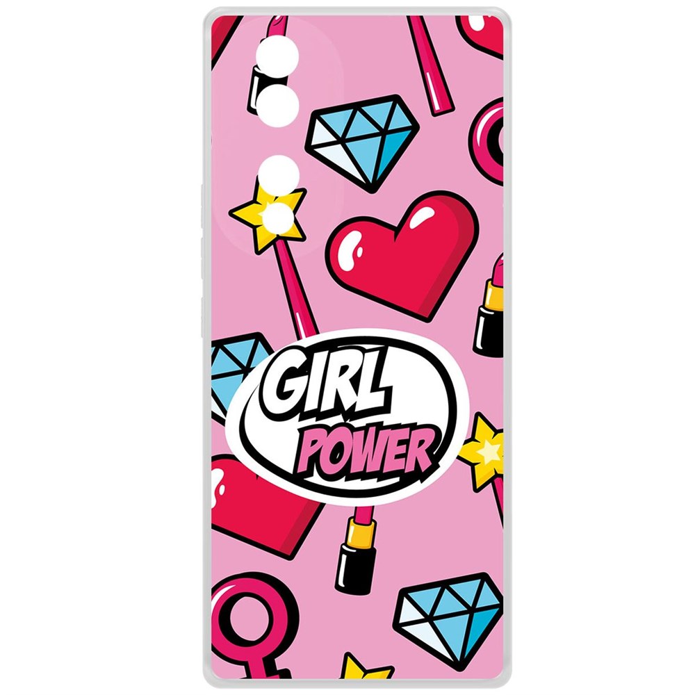 

Чехол-накладка Krutoff Clear Case Girl Power для Honor 70, Прозрачный