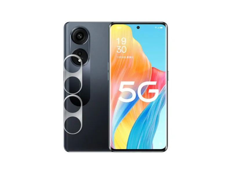 

Стекло защитное гибридное Krutoff для камеры Oppo A1 Pro, 2 шт 339897