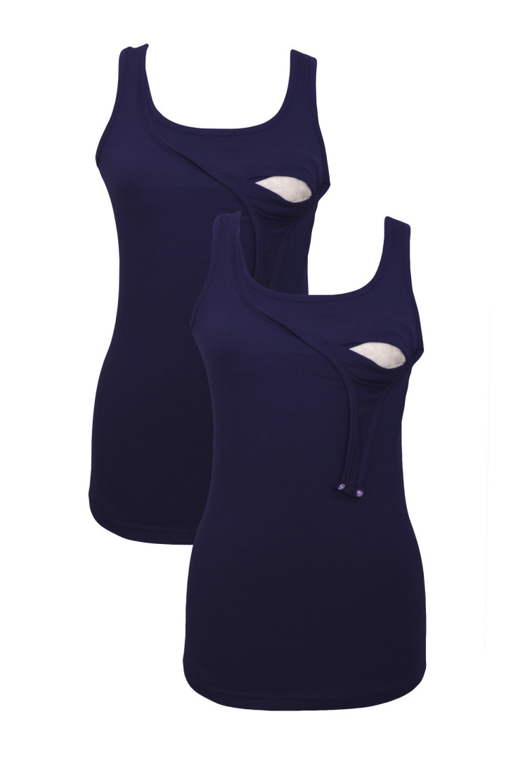 

Майка для беременных женская Luvmabelly 58782 синяя M (доставка из-за рубежа), Синий, 58782