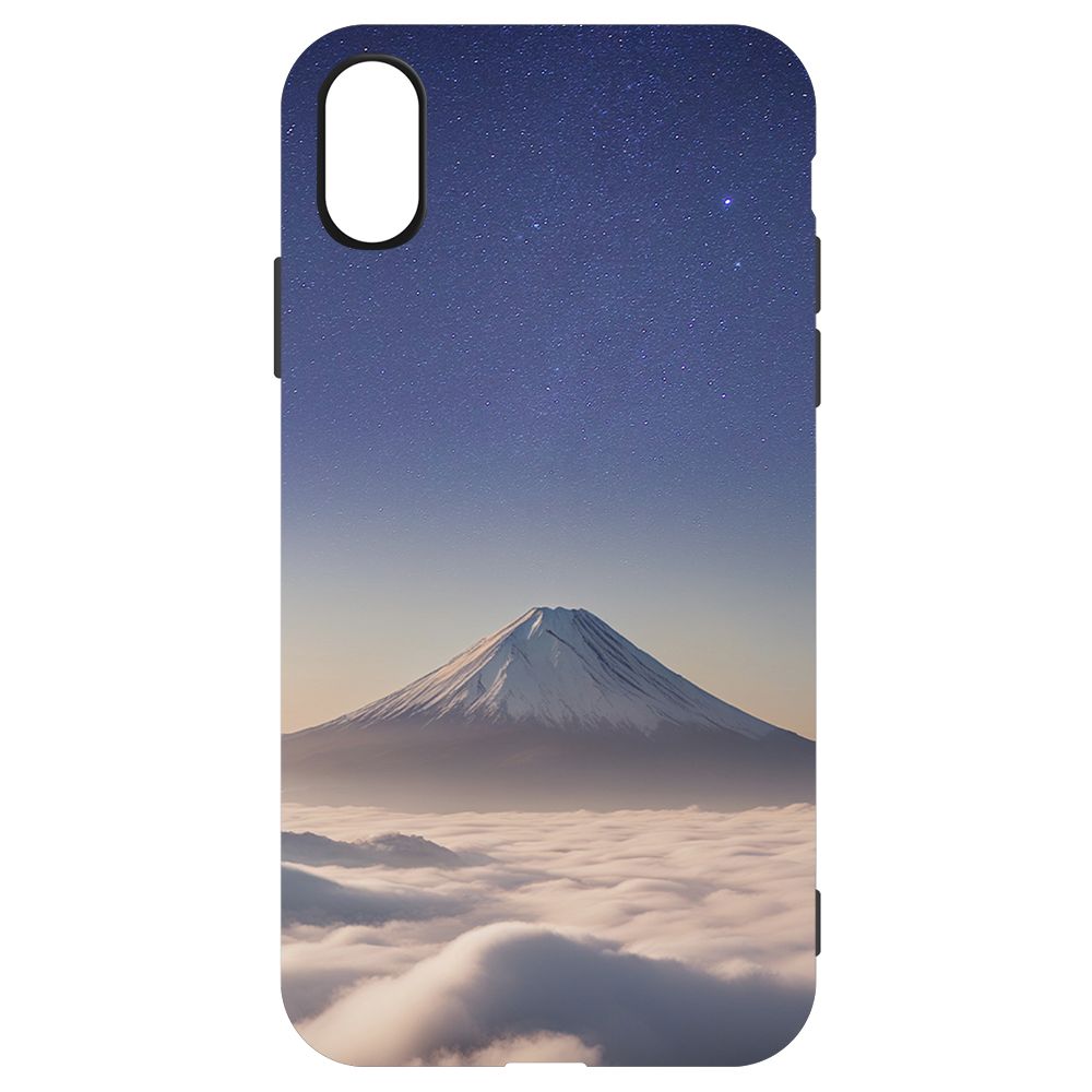 

Чехол-накладка Krutoff Soft Case Япония, Фудзияма для iPhone XR черный