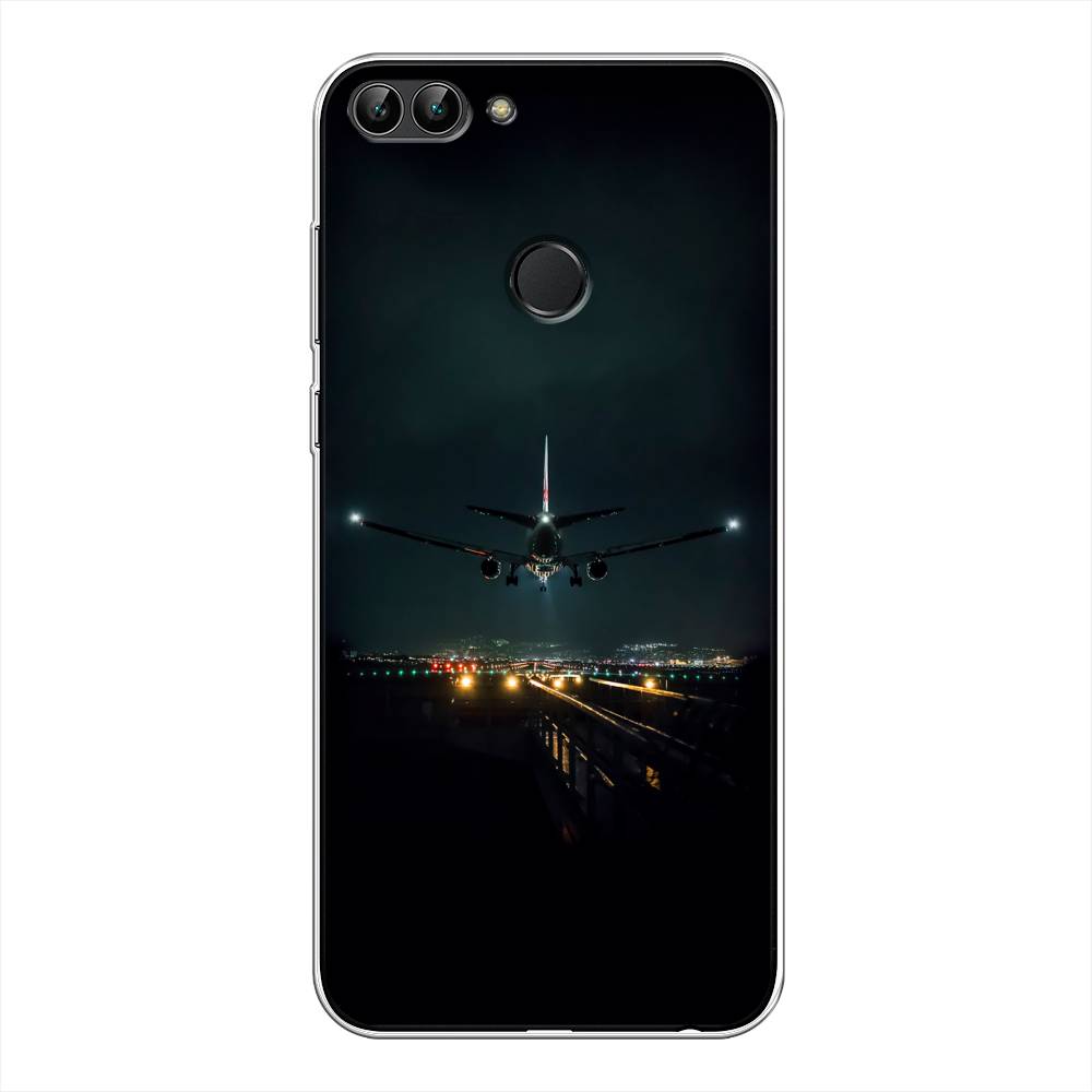 

Чехол Awog на Huawei Y9 2018 "Ночной рейс", Черный, 64950-6