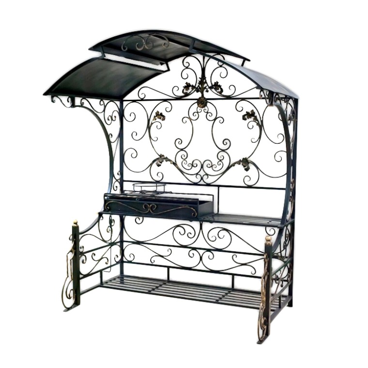 

Мангал Аск-38 Москва угольно-дровяной стационарный черный 235 х 127 х 180 см, Коричневый