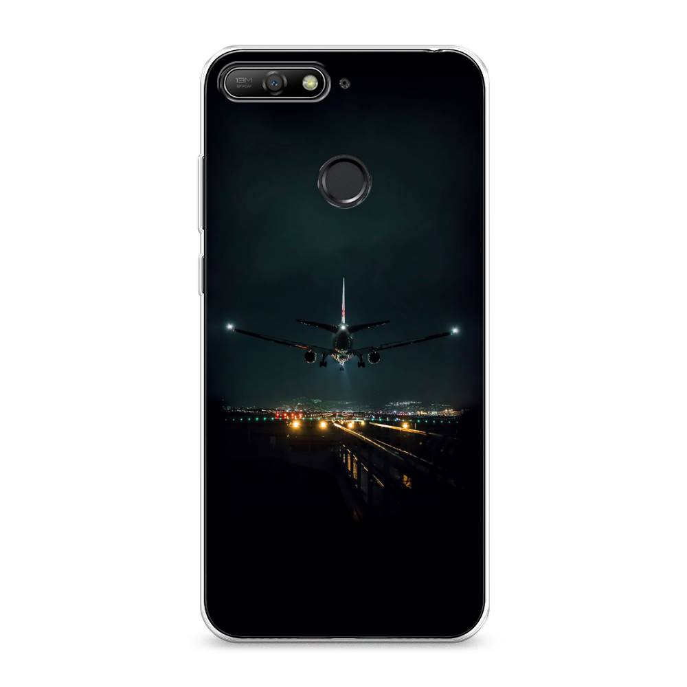 

Чехол Awog на Huawei Y6 Prime 2018 "Ночной рейс", Черный, 65750-6