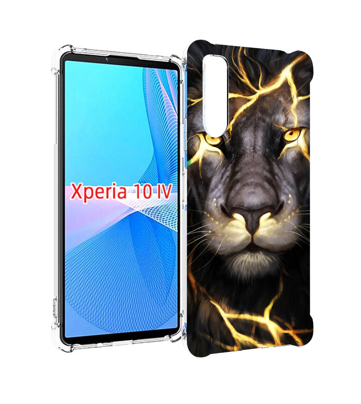 

Чехол MyPads Светящийся-лев мужской для Sony Xperia 10 IV (10-4), Прозрачный, Tocco