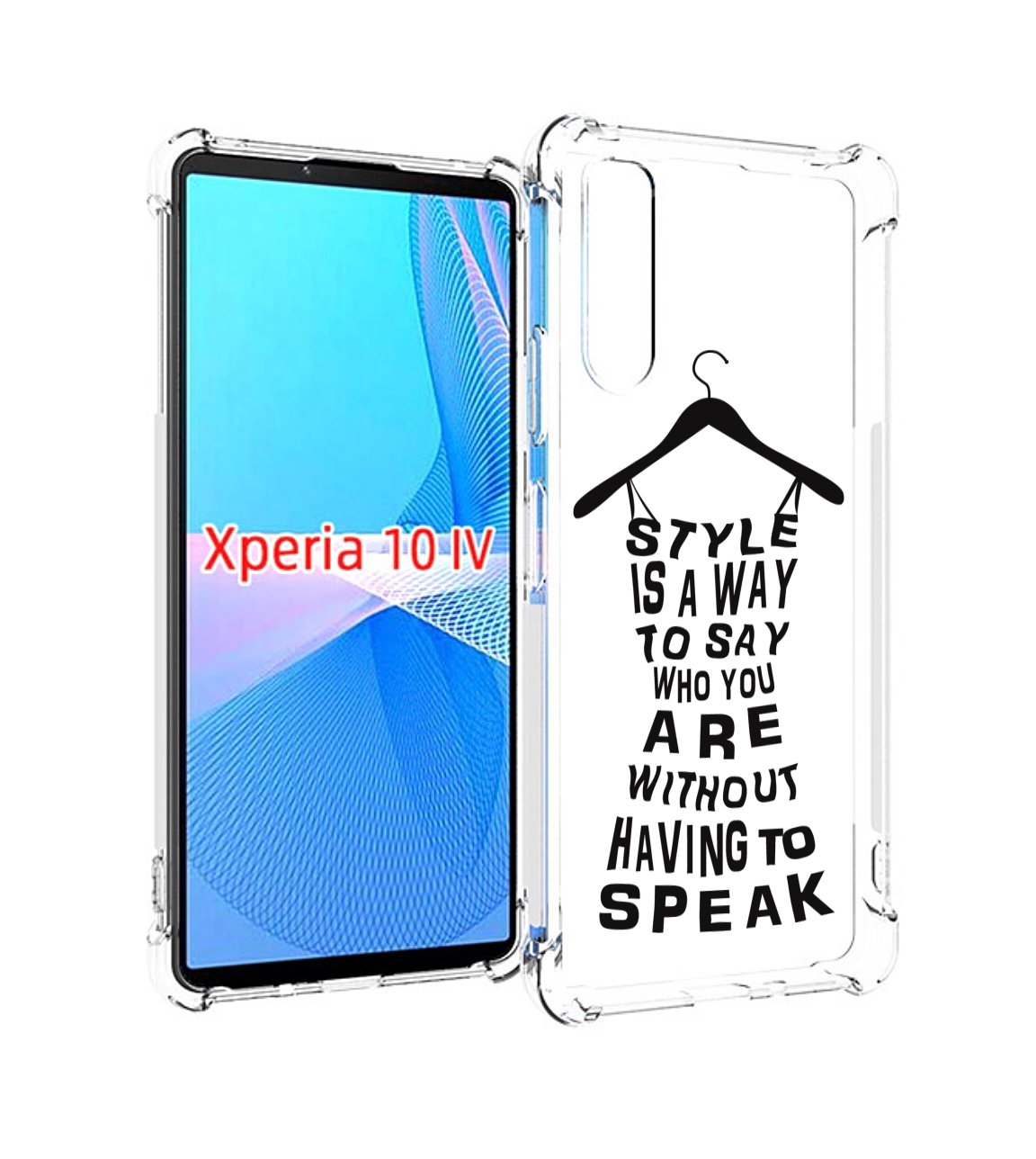 

Чехол MyPads Сарафан-из-слов для Sony Xperia 10 IV (10-4), Прозрачный, Tocco