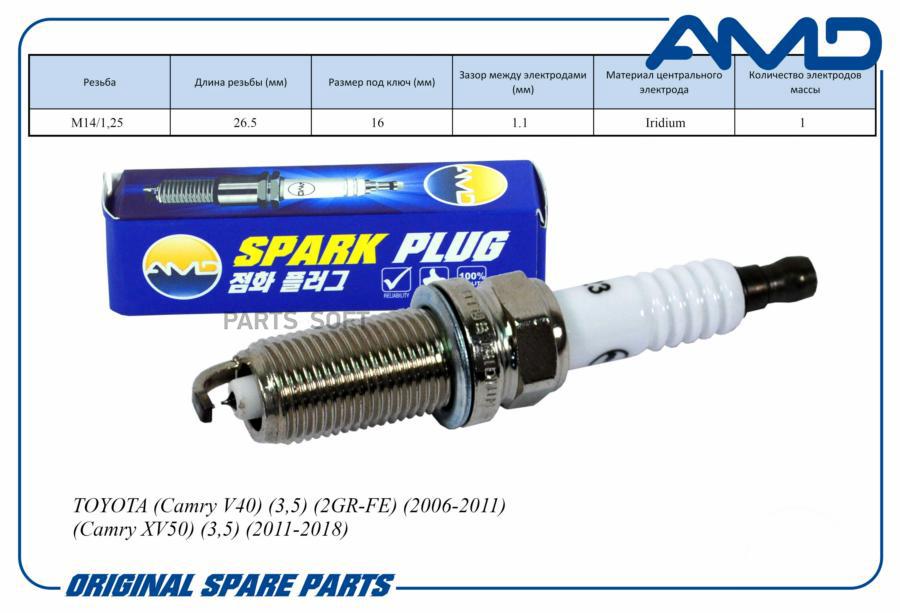 Свеча зажигания 90919-01247DILFR6D11AMD.PL123 AM 1шт