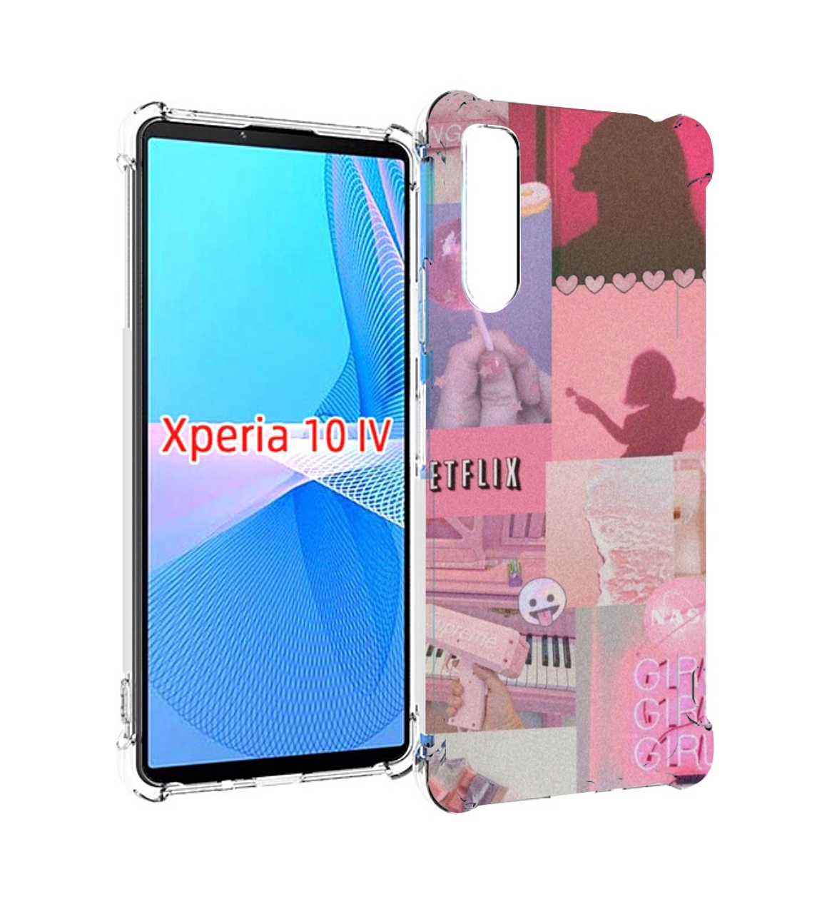 

Чехол MyPads Розовый-вайб для Sony Xperia 10 IV (10-4), Прозрачный, Tocco