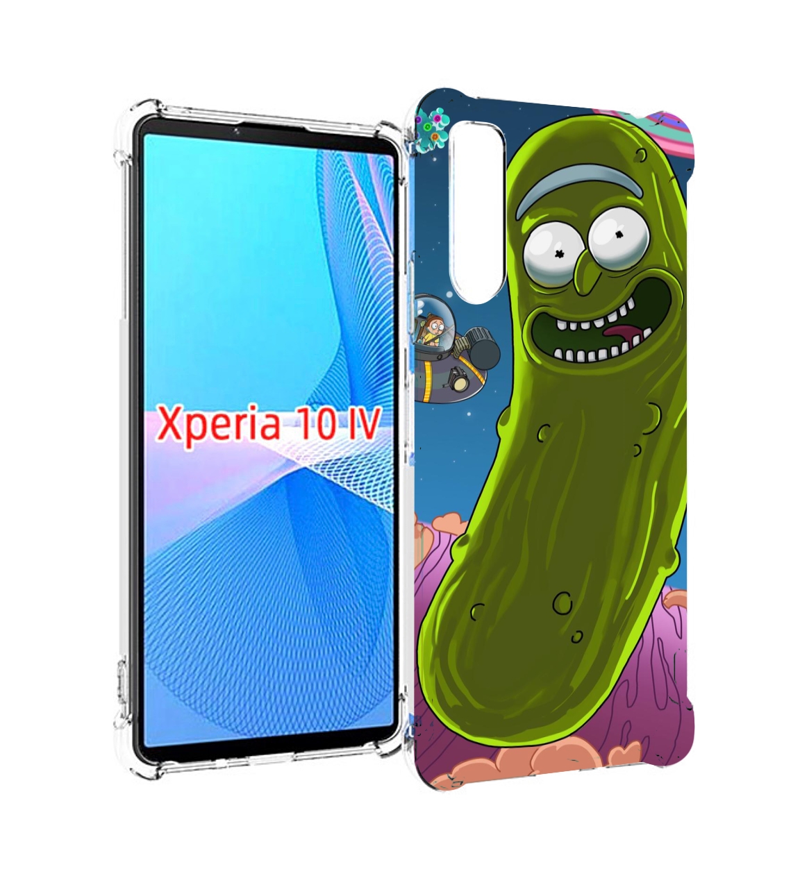 

Чехол MyPads Рик огурец для Sony Xperia 10 IV (10-4), Прозрачный, Tocco